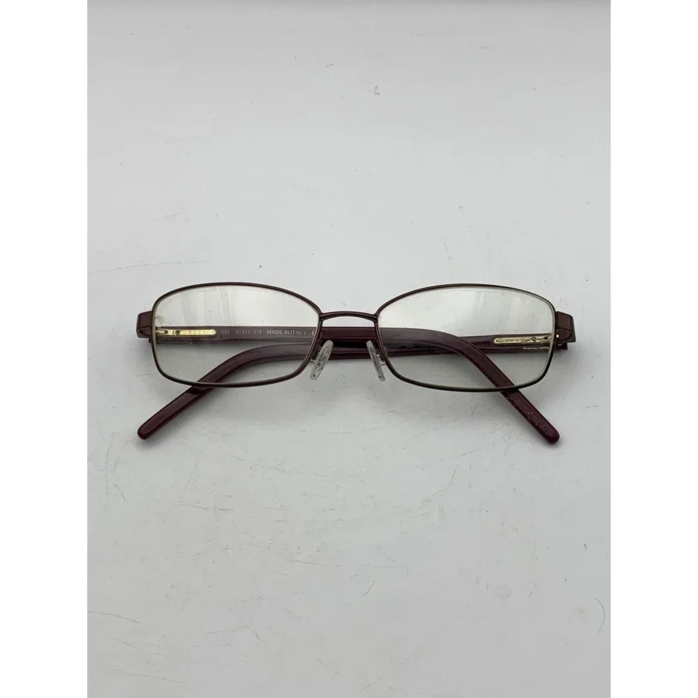 Gucci Eyeglasses GG 2741 23E 135 Red Rectangular Full Rim Metal Plastic Womens